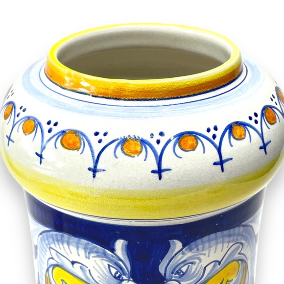 L’ Antica Deruta Le Collezioni Limited Edition Hand Painted Container Dated 2008 - Picture 8 of 16